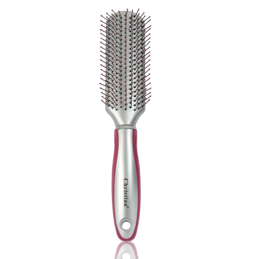Фото Инструменты и аксессуары Christian Расческа щетка с тонкими зубцами, для укладки, для расчесывания, для выпрямления волос №4022                     