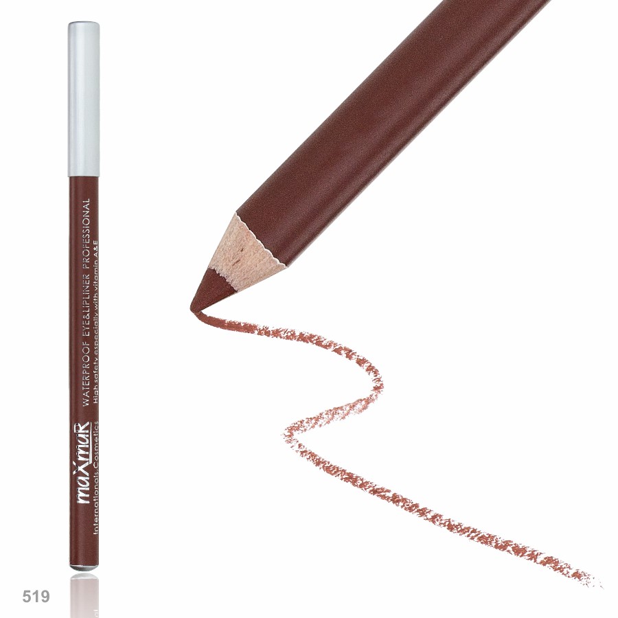 Фото Карандаши для глаз и губ maXmaR Водостойкий контурный карандаш для губ art 001 № 519 CAPPUCCINO