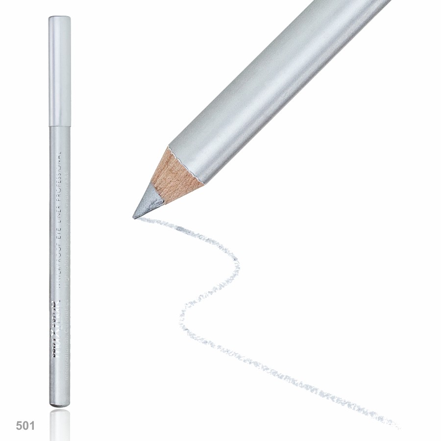 Фото Карандаши для глаз и губ maXmaR Водостойкий контурный карандаш для глаз art 001 № 501 SILVER