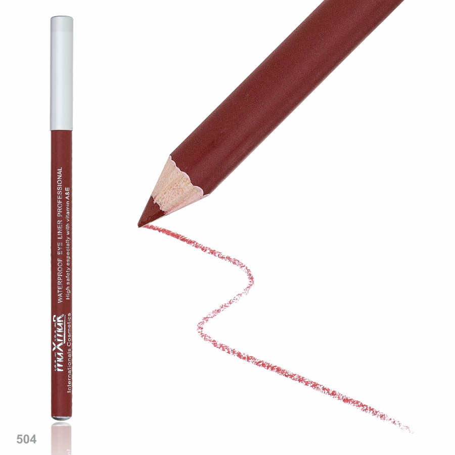 Фото Карандаши для глаз и губ maXmaR Водостойкий контурный карандаш для губ art 001 № 504 TERRA COTTA