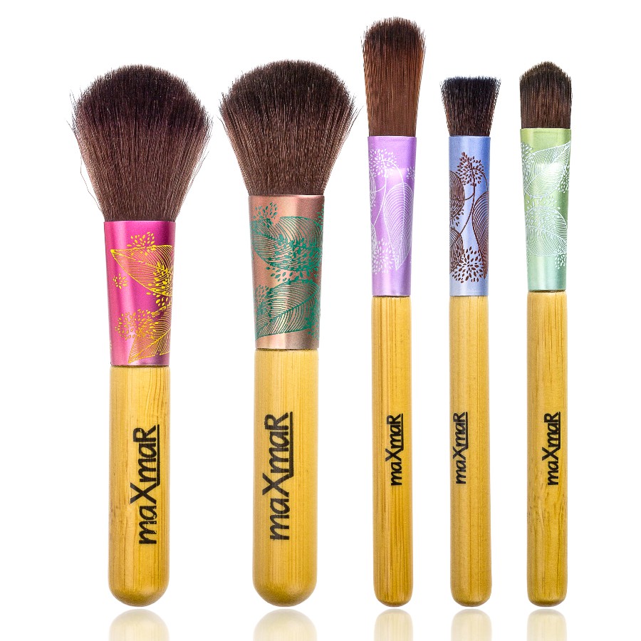 Фото Кисточки для макияжа Набор кисточек для макияжа из 5 инструментов в подарочной упаковке maXmaR