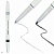Фото Карандаши для глаз и губ maXmaR Двухсторонний механический контурный карандаш для век art 005 № 01 Black+Silver