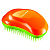 Фото Инструменты и аксессуары Christian Расческа щетка для спутанных и мокрых волос оранжевая с салатовым №4227A 