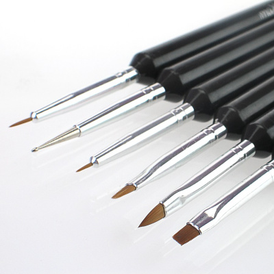 Фото Набор кисточек для ногтевого дизайна MNB-218 из 6 инструментов maXmaR